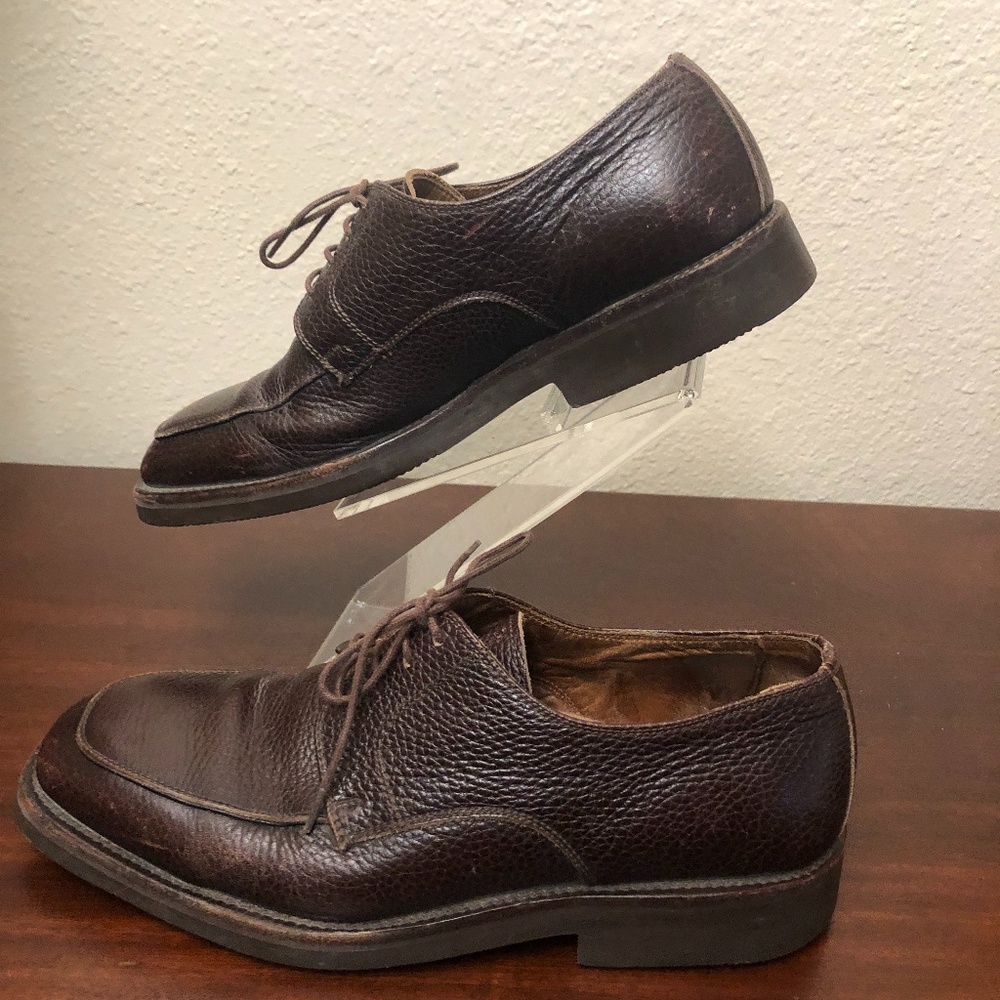 OGGI Mens Brown Leather Oxford Loafers Size10.5